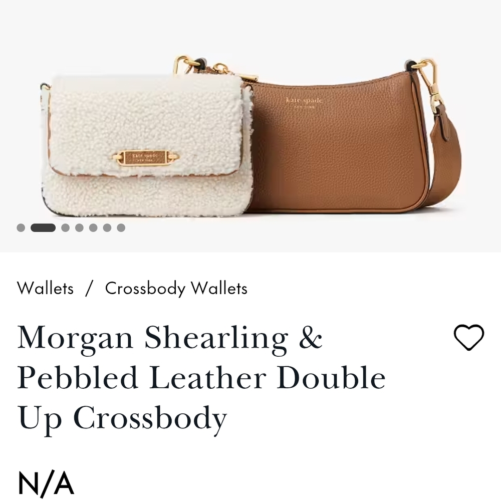 Kate Spade Brown and Cream Crossbody Bag